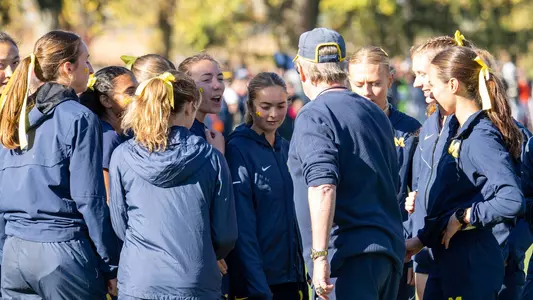 Women's Cross Country Team Huddle