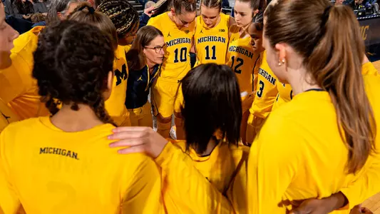 Women's Basketball Team Huddle