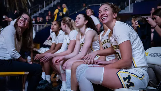 Michigan women's basketball pregame starting lineup