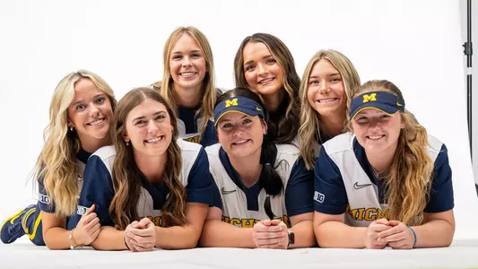 Back row from left: Megan Beemer, Cece Thorington, Haley Ferguson, Jenna Ouelette; front row from left: Lauren Putz, Kat Meyers, Andee Dirks