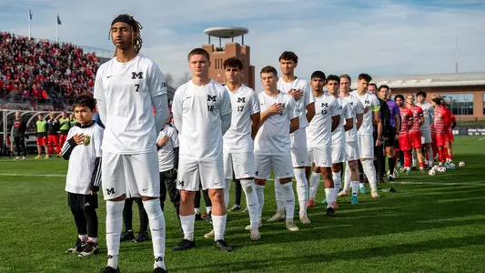 Men's Soccer Pregame Lineup