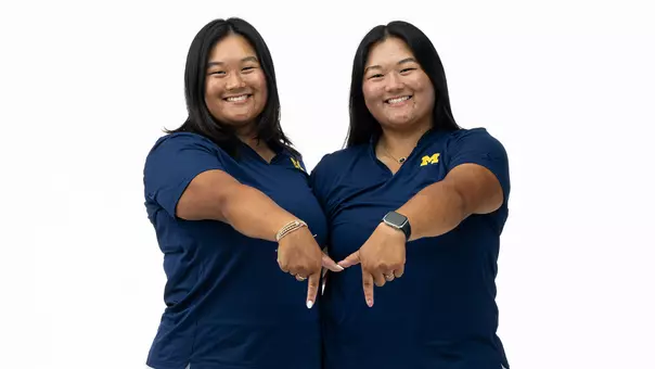 Lauren Sung, left, and Sydney Sung