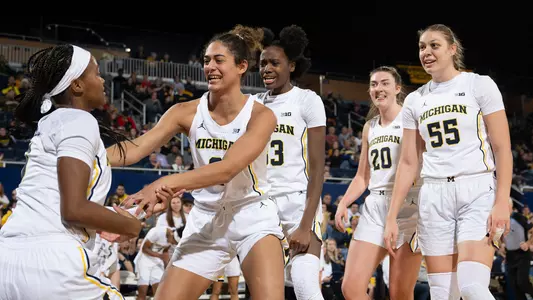 Women's basketball team celebration