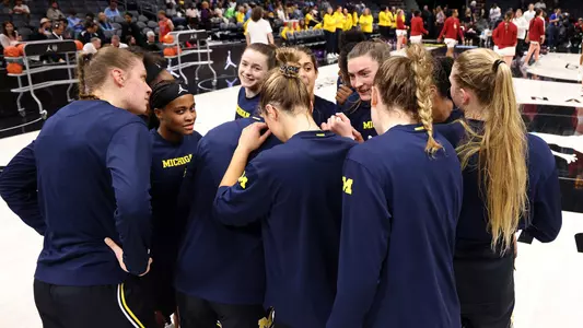 Women's Basketball Team Huddle