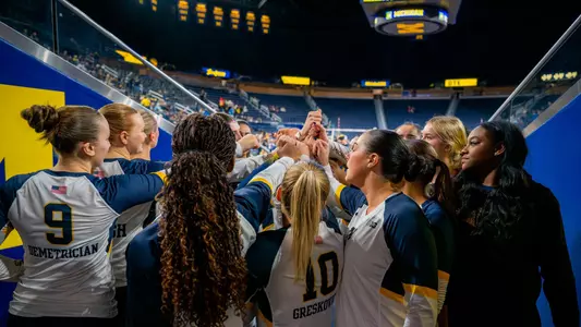 Volleyball Team Huddle