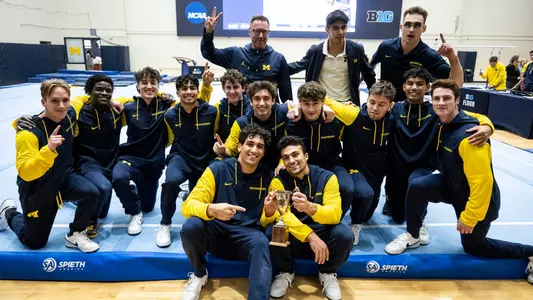 Men's Gymanstics Maize and Blue Intrasquad Team Blue