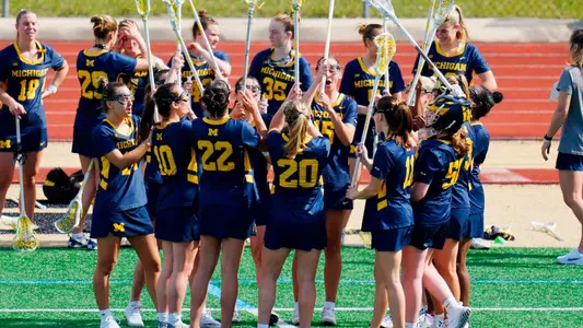 Women's Lacrosse Team Huddle