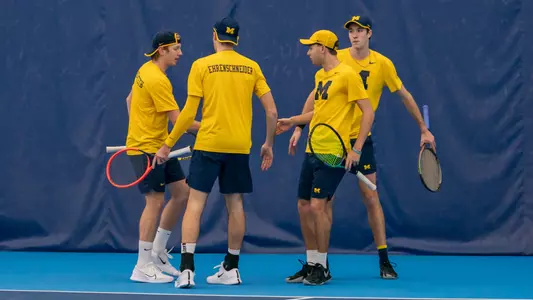 Men's Tennis Group Celebration