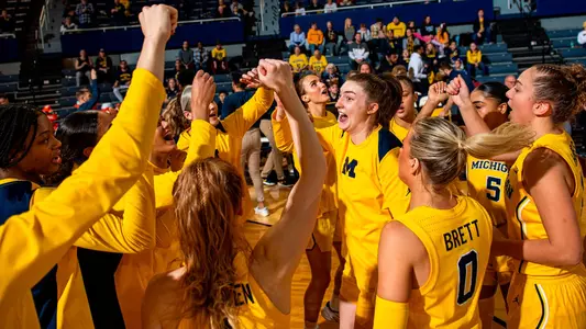 Women's Basketball Team Huddle