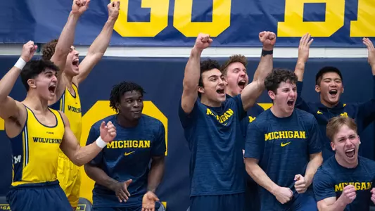 Men's Gymnastics Team Celebration