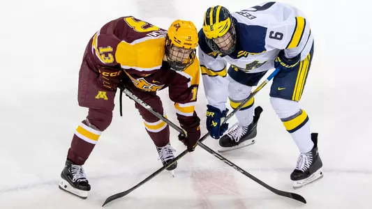 Ice Hockey Minnesota Faceoff