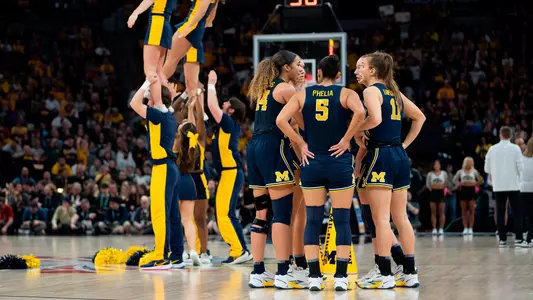Women's Basketball Team Huddle