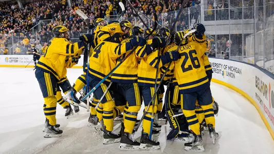 Ice Hockey Team Celebration