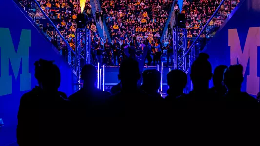 Women's Gymnastics Tunnel Huddle