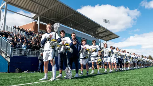 Men's lacrosse pre game