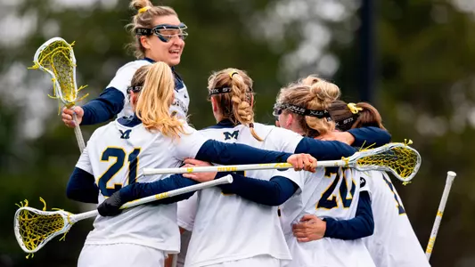 Women's Lacrosse Group Celebration