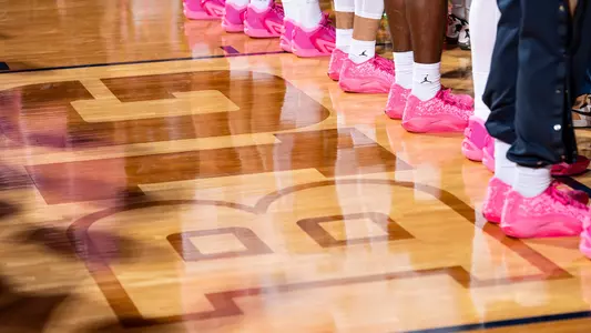 Men's Basketball Big Ten Logo on Floor