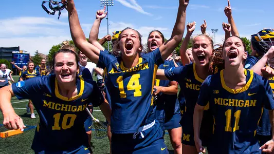 Women's Lacrosse Team Celebration