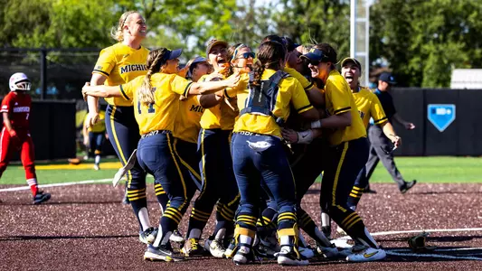 Softball Team Celebration (Joseph Cress/Big Ten Conference)