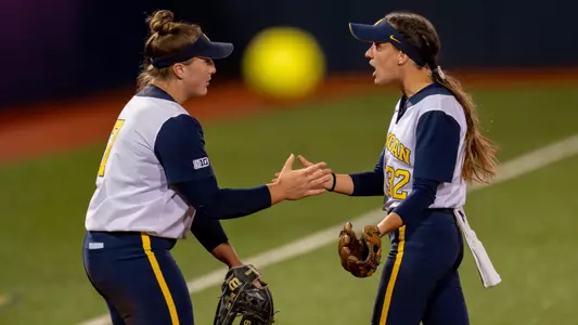 Maddie Erickson, left, and Ella McVey