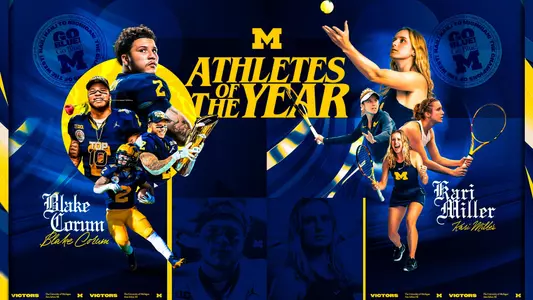 2024 U-M Athletes of the Year Graphic