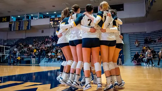 Volleyball Team Huddle
