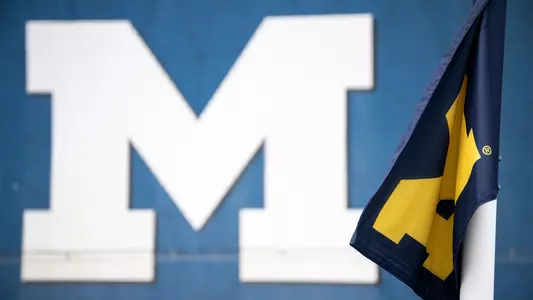 Men's Soccer Flag and Block M