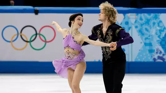 Meryl Davis (left) and Charlie White