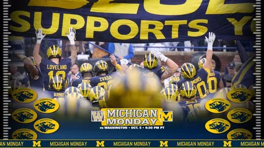 Michigan Monday graphic vs. Washington