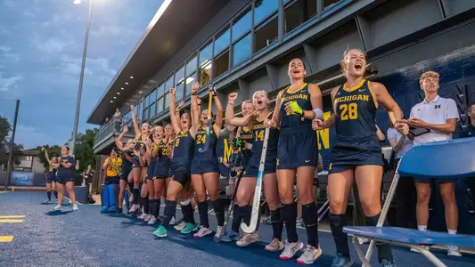 Field Hockey Bench Celebration