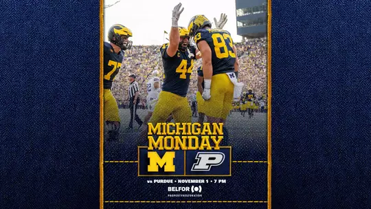 Michigan Monday vs. Purdue graphic