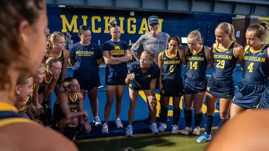 Field Hockey Team Huddle