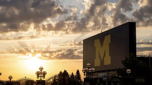Sunrise at Michigan Stadium