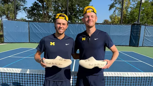 Nicholas Steiglehner (left) and Bjorn Swenson (Michigan Athletics)
