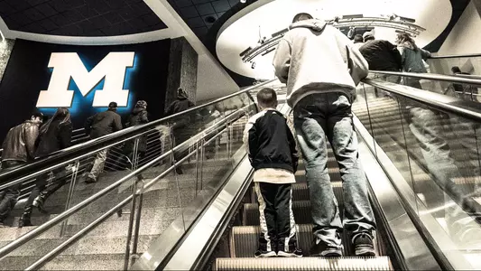 Men's Basketball Crisler Center Escalator