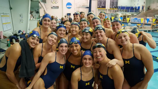 Women's Swimming and Diving Group Photo