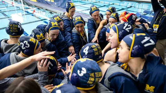 Water Polo Team Huddle
