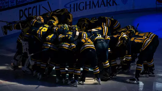 Michigan Ice Hockey Huddle