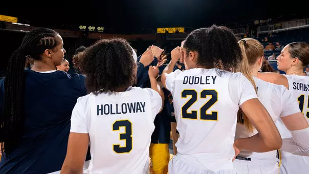 Women's Basketball Team Huddle
