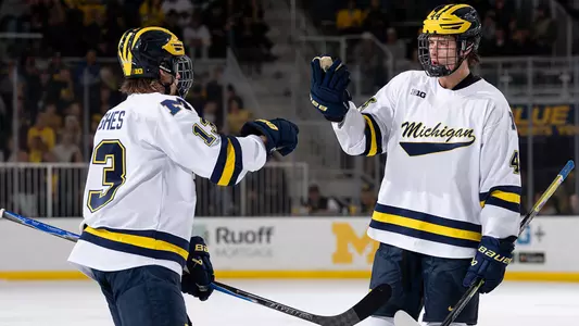 T.J. Hughes, left, and Will Horcoff