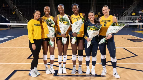 Michigan Volleyball Senior Day