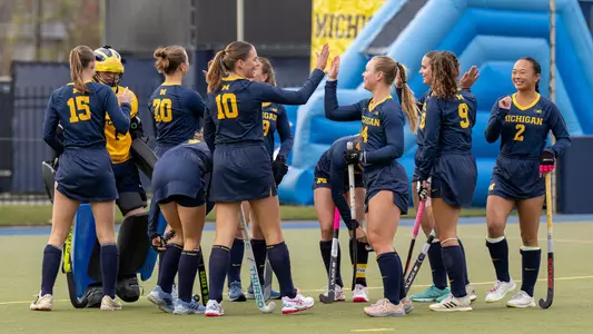 Field Hockey Team Huddle