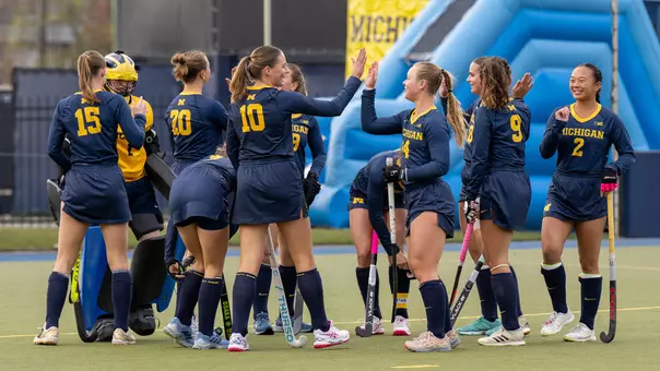 Field Hockey Team Huddle