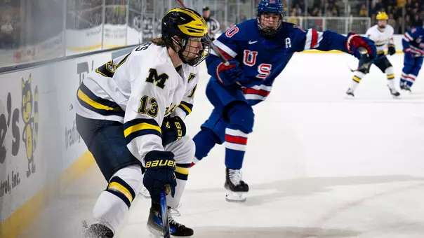 T.J. Hughes (13) and Drew Schock