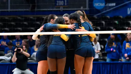 Volleyball Group Huddle