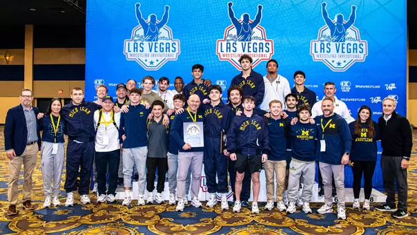 Wrestling Michigan Runner-Up Team Photo - Cliff Keen Las Vegas Invitational (Sam Janicki)