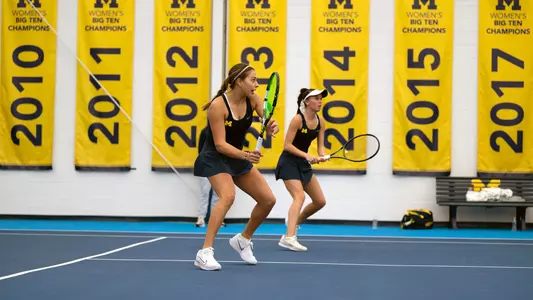 Ava Bruno, foreground, and Lily Jones