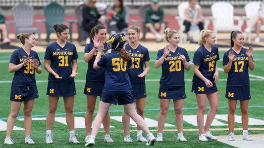 Women's lacrosse starting lineup pregame 2025