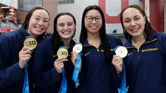 From left: Lindsay Flynn, Brady Kendall, Letitia Sim, Casey Chung