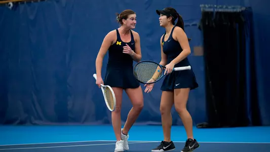 Piper Charney, left, and Jessica Bernales